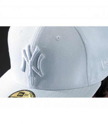 New Era casquette NY 59fifty blanche 